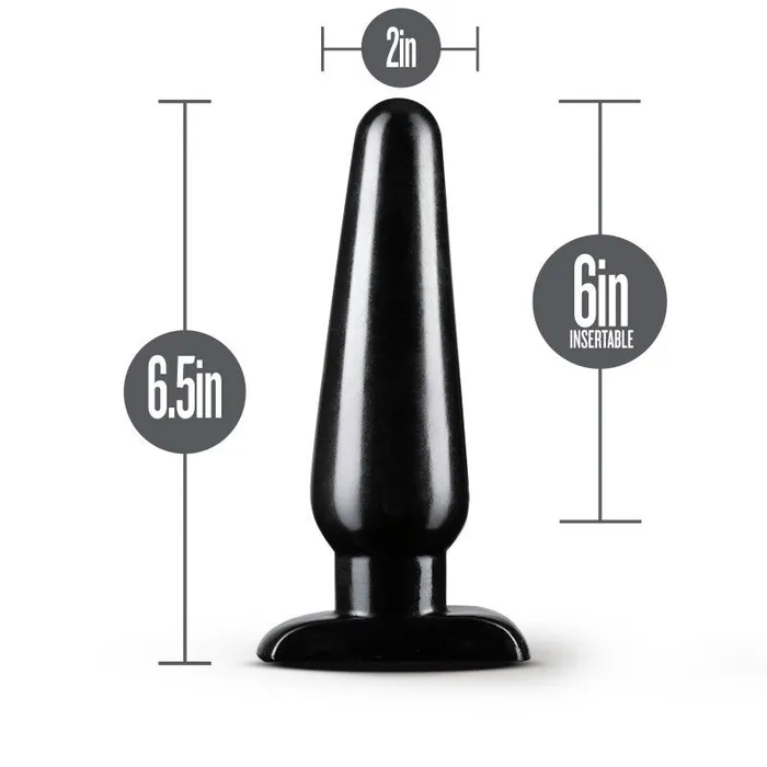 Anal Blush Novelties Anal Adventures Basic Anal Plug Large Black 165 cm Butt Plug Anal Blush Novelties Anal Adventures Basic Anal Plug Large Black 165 cm Butt Plug