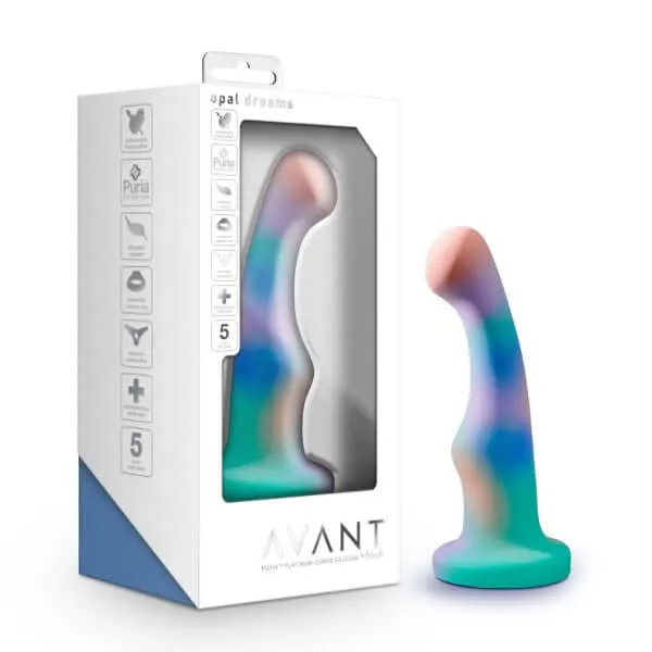 Blush Novelties Female Sex Toys Avant Collection Suns Opal Dreams Aqua Dildo