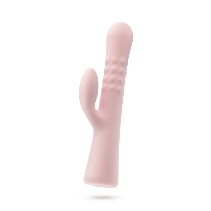 Blush Vibrators Blush Jaymie 925 Inch G Spot Clitoral Dual Stimulation Rabbit Vibrator In Pink 10 Vibration Modes Soft Silicone