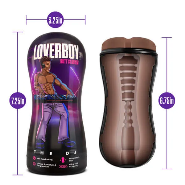 Loverboy The DJ Self Lubricating Stroker Brown Blush Novelties Male Sex Toys