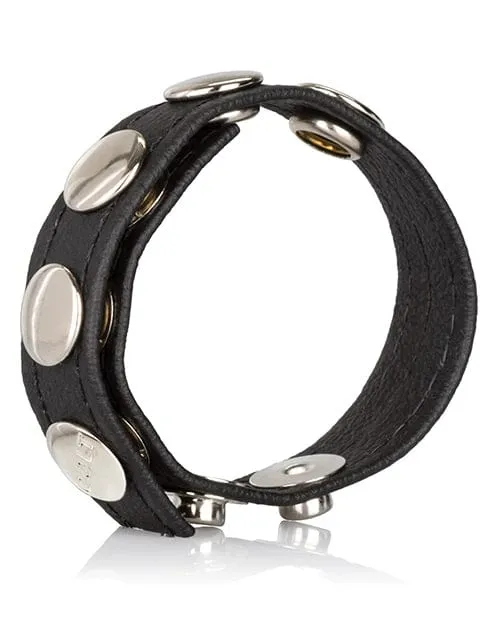 Colt Leather CB Strap 5 Snap Fastener Black CalExotics Anal Colt Leather CB Strap 5 Snap Fastener Black CalExotics Anal