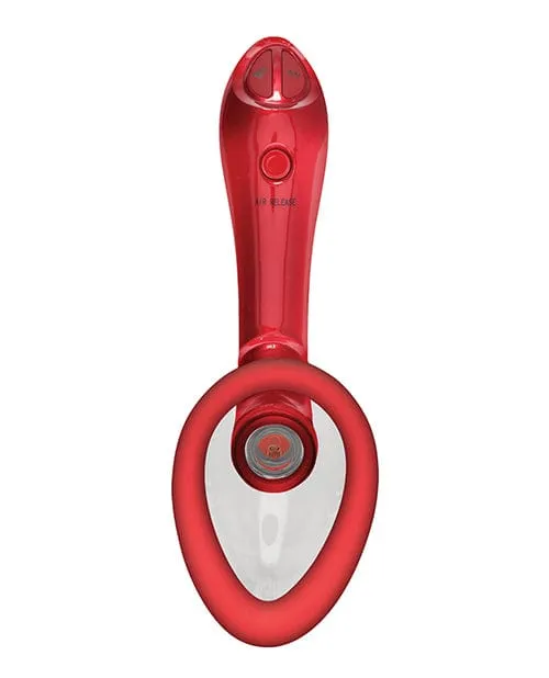 Doc Johnson Female Sex Toys Bloom Intimate Body Automatic Vibrating Rechargeable Pump Limited Edition Red Doc Johnson Female Sex Toys Bloom Intimate Body Automatic Vibrating Rechargeable Pump Limited Edition Red