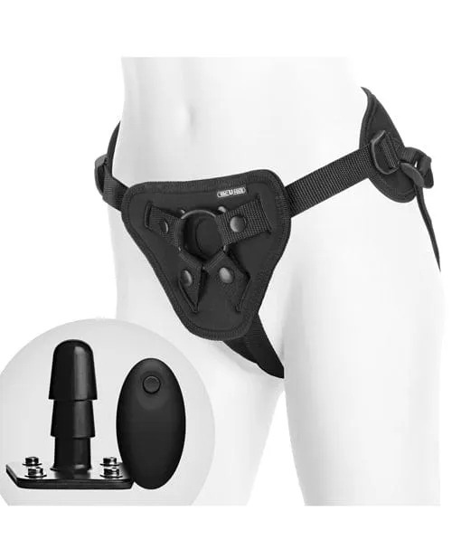 Female Sex Toys Doc Johnson VacULock Supreme Harness with Vibrating Plug Black Female Sex Toys Doc Johnson VacULock Supreme Harness with Vibrating Plug Black