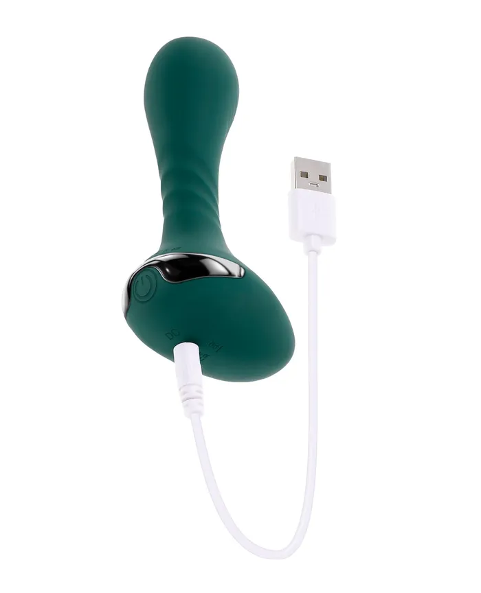 Gender X Goes Anywhere Vibrating Silicone Plug Teal Gender X Anal