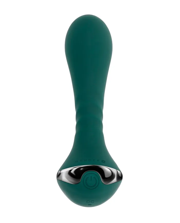 Gender X Goes Anywhere Vibrating Silicone Plug Teal Gender X Anal