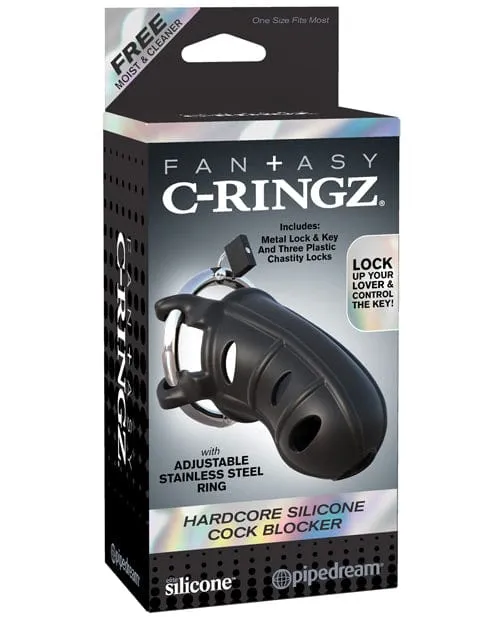 Pipedream Products Anal Fantasy CRingz Hardcore Silicone Cock Blocker Black