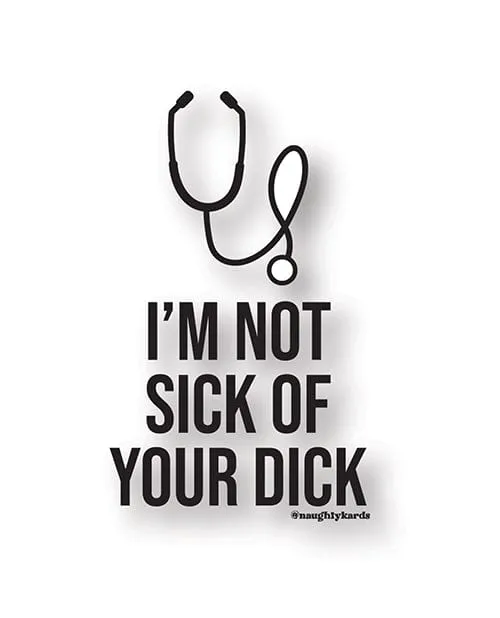 Sick Dick Naughty Sticker Pack Of 3 Kush Kards Anal