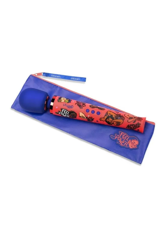 Le Wand Female Sex Toys Le Wand Feel My Power Rechargeable Silicone Wand 2022 Kelly Malka Edition