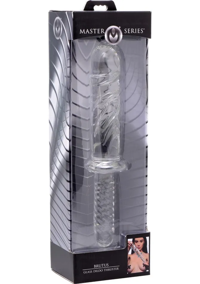 Master Series Dildos Master Series Brutus Glass Dildo Thruster