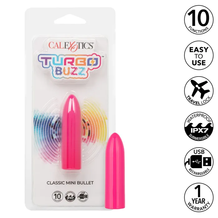 Turbo Buzz Classic Mini Bullet Pink CalExotics Vibrators Turbo Buzz Classic Mini Bullet Pink CalExotics Vibrators