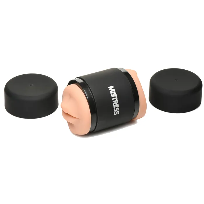 Double Shot Mouth And Pussy Stroker Curve Toys Male Sex Toys