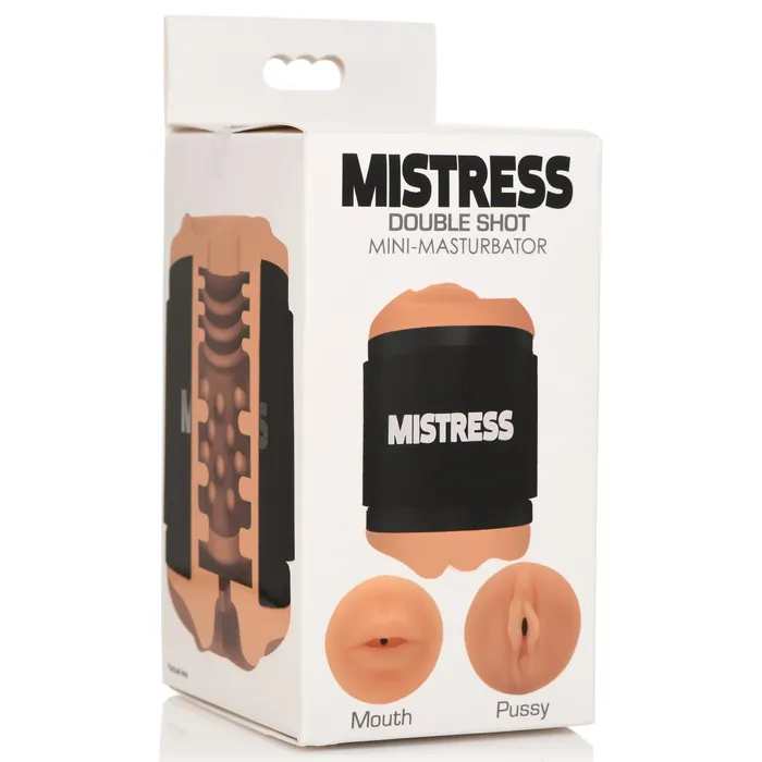 Double Shot Mouth And Pussy Stroker Curve Toys Male Sex Toys