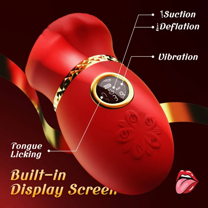 HONEYLIPS Female Tongue Licking and Suction Clitoris Vibrator Sohimi Female Sex Toys