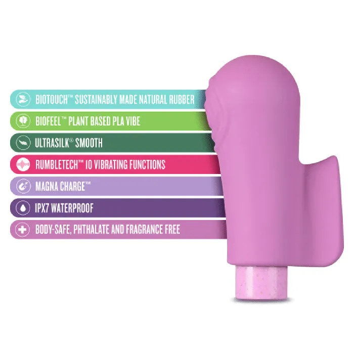 Blush Gaia Eco Delight Finger Vibe Purple Blush Vibrators