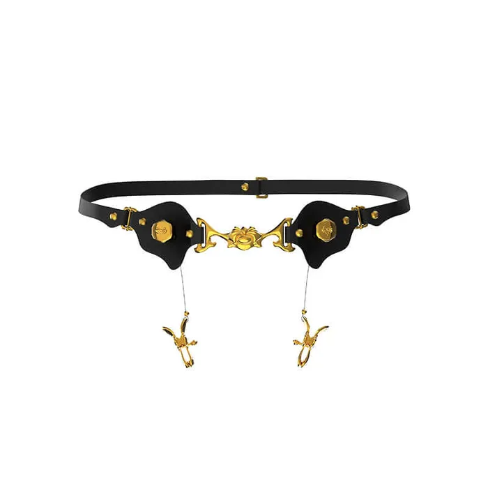 Female Sex Toys UPKO Mystic Bond Collection Belt with Labia Extender Clamps