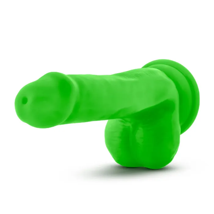 Blush Female Sex Toys Neo 6 DualDensity PVC Dildo With Balls