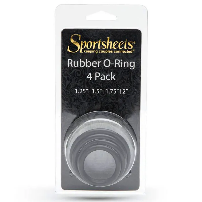 SPORTSHEETS RUBBER ORING 4 PACK California Exotics Male Sex Toys