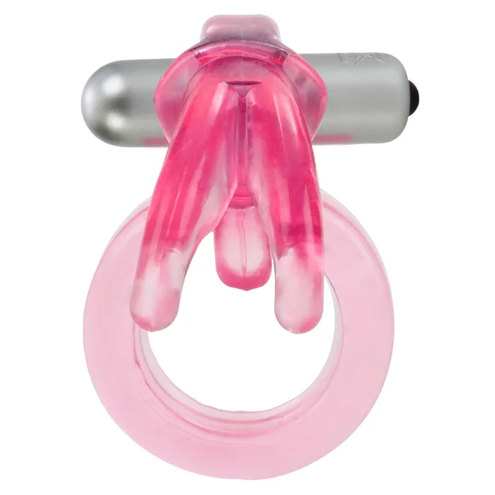 Triple Clit Flicker Vibrating Cock Ring California Exotics Couples