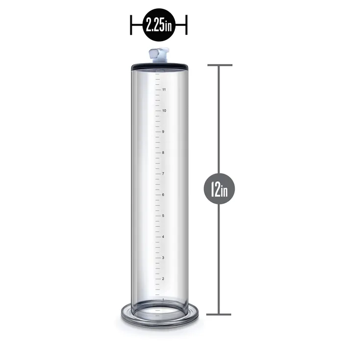 Anal Blush Novelties Performance 12 Inch X 25 Inch Penis Pump Cylinder Clear
