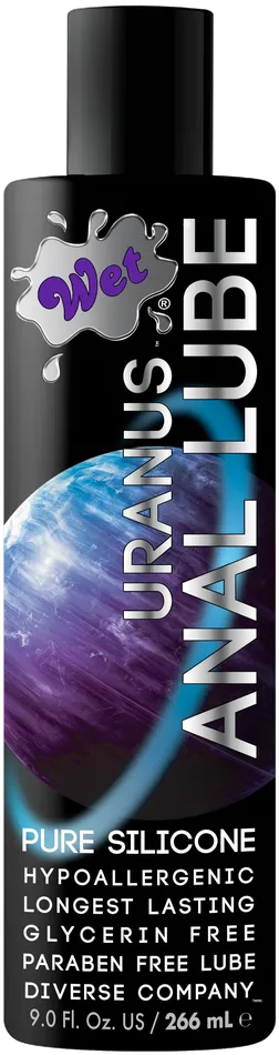 Anal Wet Uranus Silicone Based Anal Sex Lube 9 Ounce