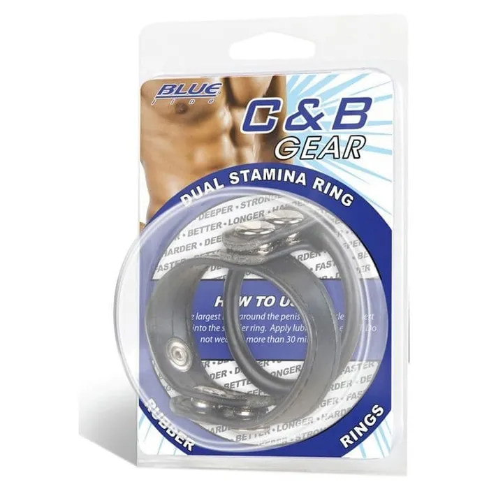 Blue Line Blue Line Dual Stamina Ring Black Anal