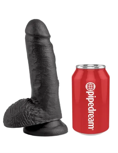 King Cock 7Inch Cock With Balls Black Pipedream Dildos