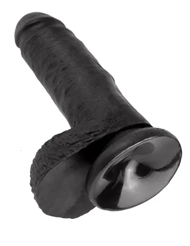 King Cock 7Inch Cock With Balls Black Pipedream Dildos