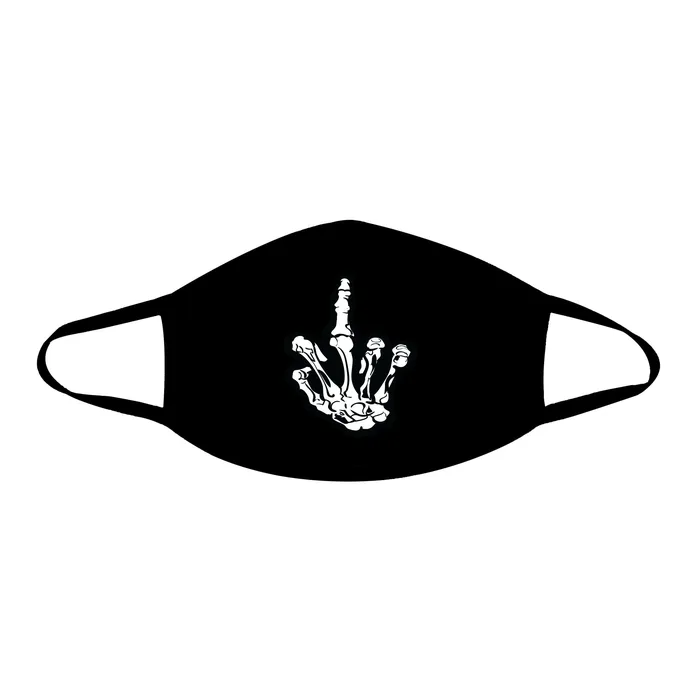 Sale Specials Anal Middle Finger Black Face Mask With Black Trim