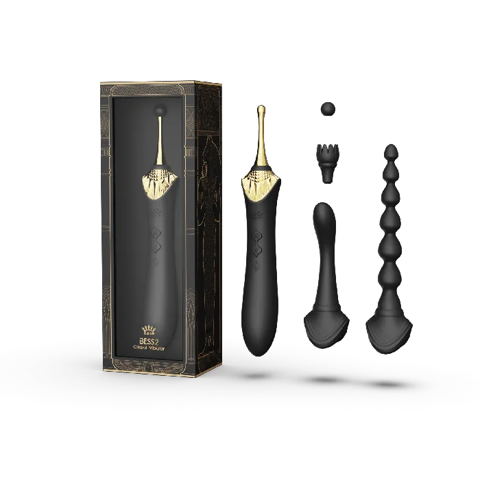 ZALO Female Sex Toys Bess 2 Clitoral Massager Targeted Stimulation Clit Massager with 8 Vibration Modes Waterproof Sex Toy USB Rechargeable Batter 1yr Warranty Obsidian Black ZALO Female Sex Toys Bess 2 Clitoral Massager Targeted Stimulation Clit Massager with 8 Vibration Modes Waterproof Sex Toy USB Rechargeable Batter 1yr Warranty Obsidian Black