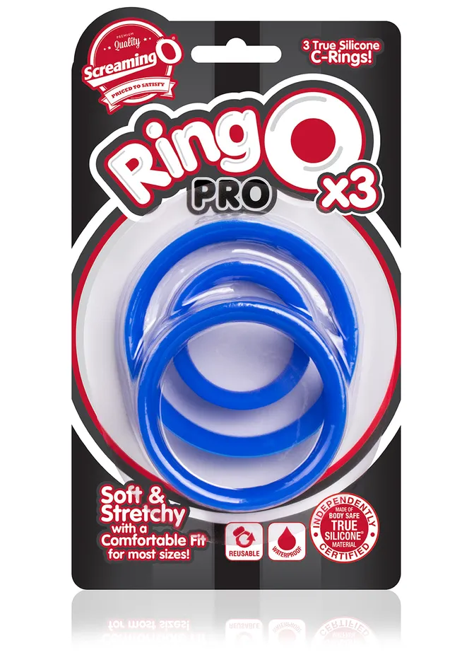 Anal Stretchy Silicone Play Rings Trio Comfortable and Fun for All Sizes Screaming O