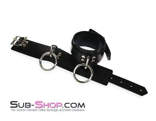 Autumn Restraints 1701A Black Tie Affair Rubber Bondage Ankle Cuffs