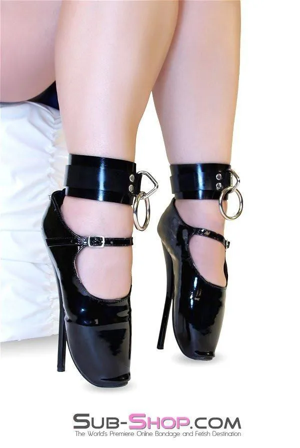 Autumn Restraints 1701A Black Tie Affair Rubber Bondage Ankle Cuffs