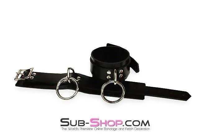 Autumn Restraints 1701A Black Tie Affair Rubber Bondage Ankle Cuffs