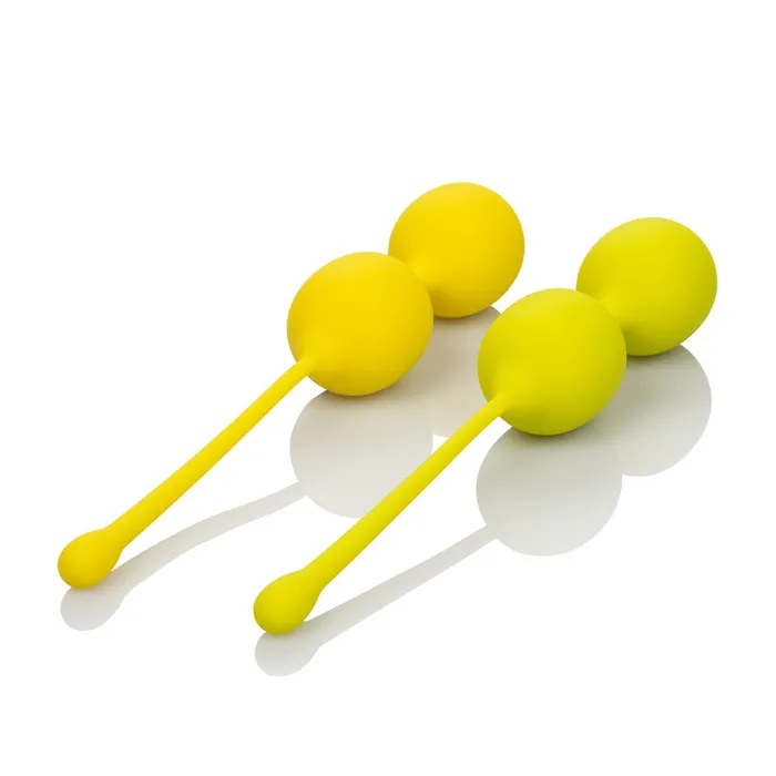 Calexotics Female Sex Toys Fun Lemon Kegel Weights for Stronger Muscles and Happy Feelings