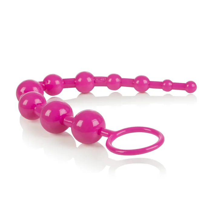Calexotics Male Sex Toys Adventure Beads EasytoUse Flexible Anal Toy with Sturdy Ring