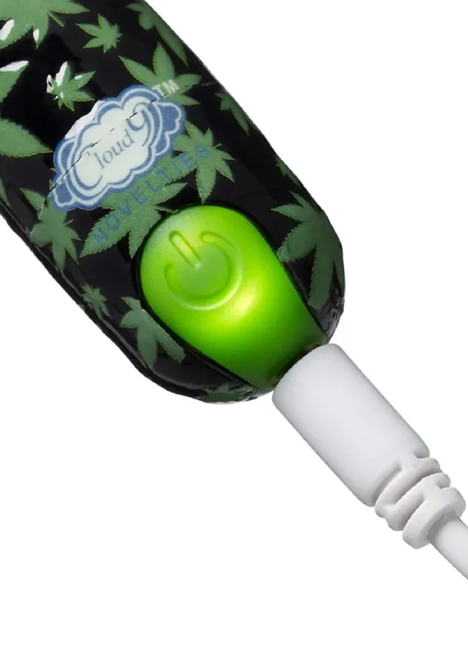 Cloud 9 Novelties Vibrators 420 Stubby Vibe Cannabis Leaf Blackgreen Cloud 9 Novelties Vibrators 420 Stubby Vibe Cannabis Leaf Blackgreen