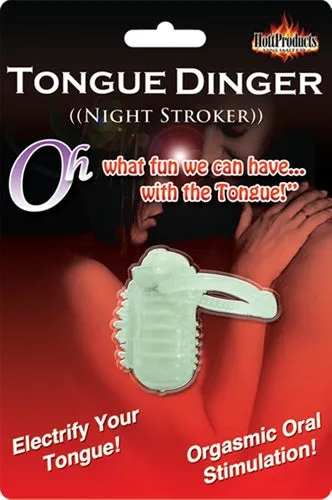 Hott Products Male Sex Toys Vibrating Tongue Ring Stretchy Fun for New Sensations