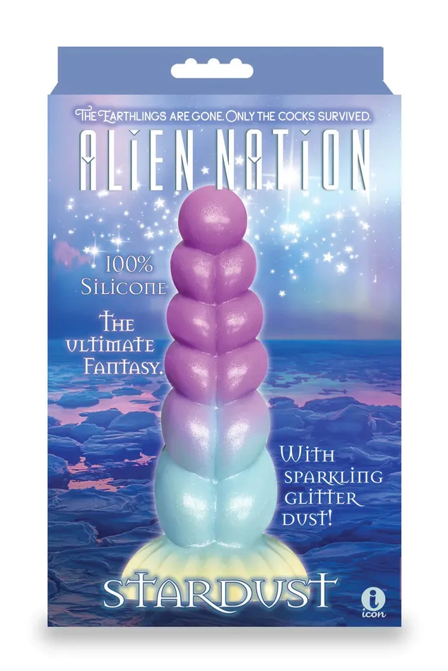 Icon Brands Alien Nation Stardust Silicone Creature Dildo Multicolor Dildos Icon Brands Alien Nation Stardust Silicone Creature Dildo Multicolor Dildos