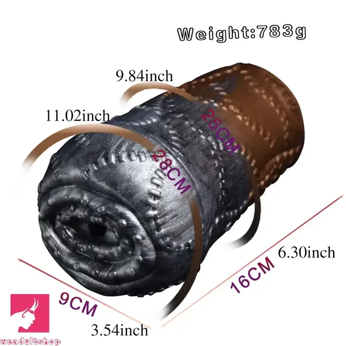 Male Sex Toys Fantasy Vaginal Monster Animal Metallic Pocket Pussy Sex Toy Weadultshop