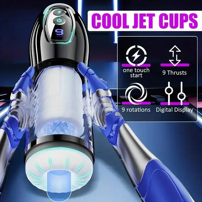 Male Sex Toys Weadultshop 9 Telescopic Rotating Modes Automatic Masturbator For Penis Stroker