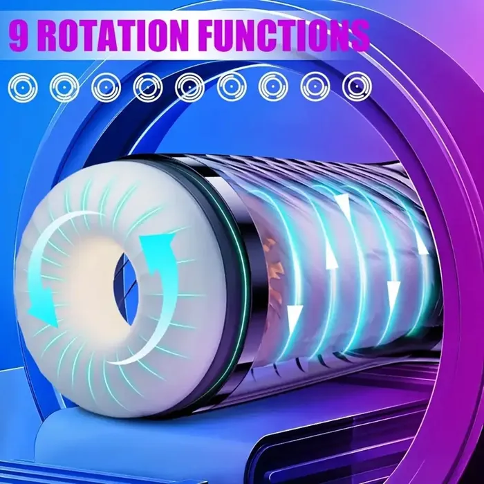 Male Sex Toys Weadultshop 9 Telescopic Rotating Modes Automatic Masturbator For Penis Stroker