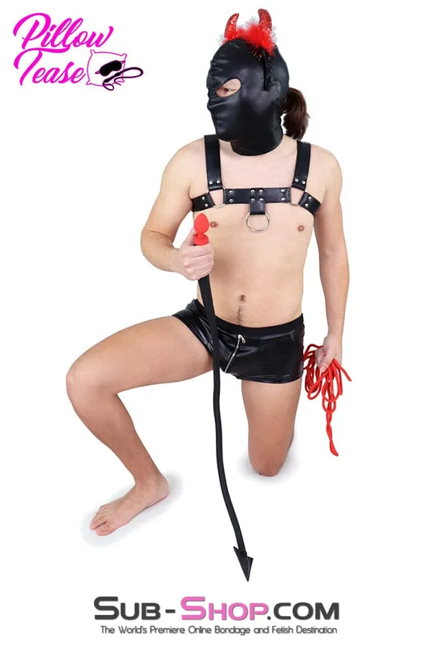 Moonwell Male Sex Toys 0338MSIS You Little Sissy Devil Butt Plug with Devilish Tail