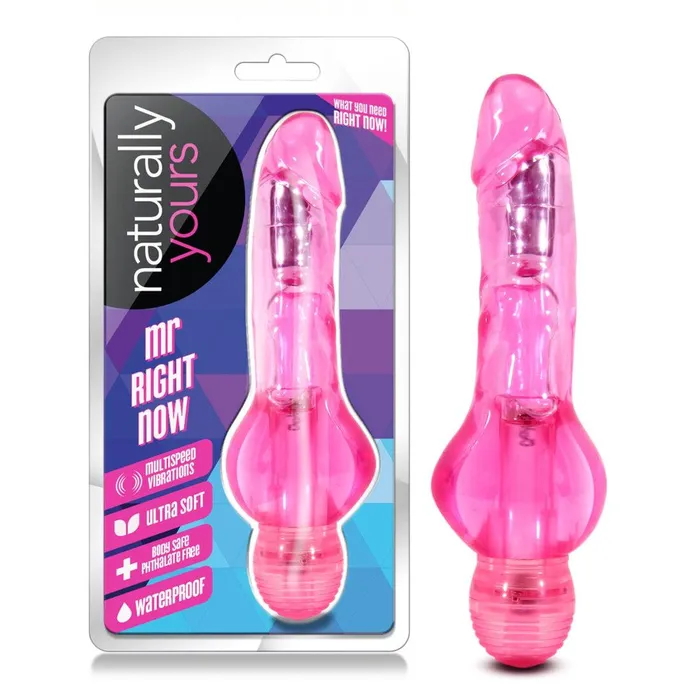 Naturally Yours Mr Right Now Pink Blush Vibrators Naturally Yours Mr Right Now Pink Blush Vibrators
